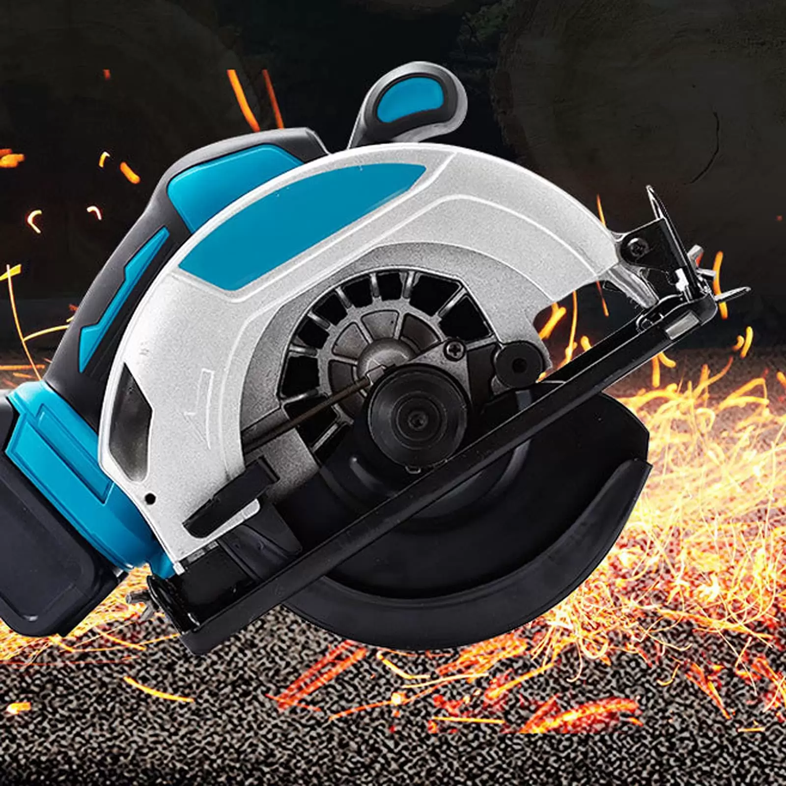 18V Cordless Portable Circular Saw, 45 Degree, 4500 RPM, Torque Power: 10.7" x 5.2" x 7.2"