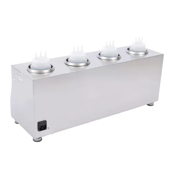 Electric Sauce Warmer 640W Cheese Sauce Chocolate Warmer Stainless Steel Chocolate Warmer 30-85℃ Sauce Heat Preservation Machine