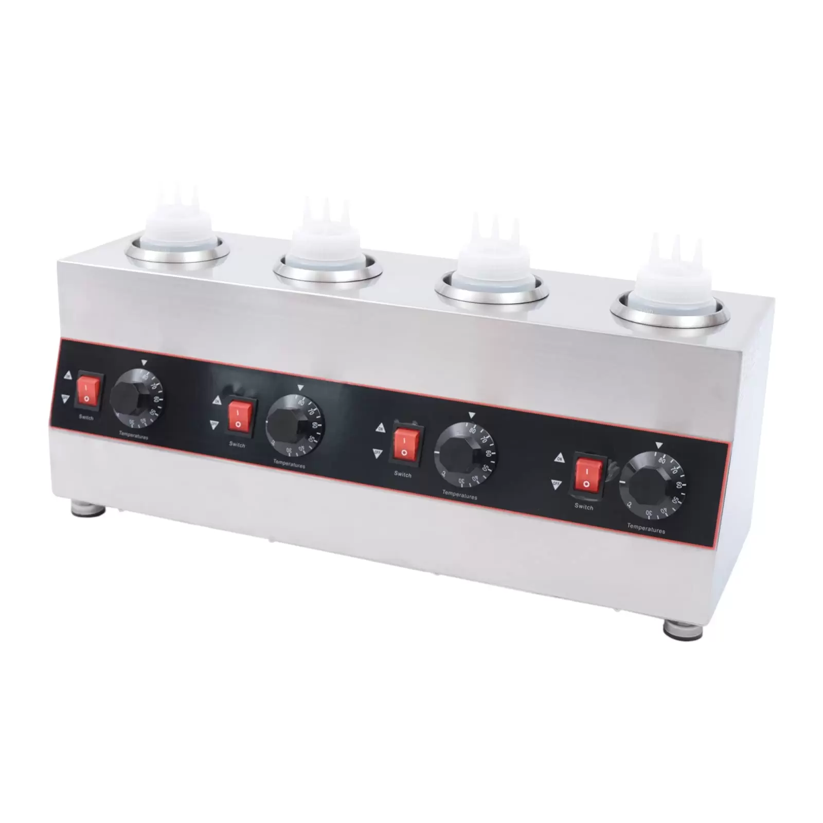 Electric Sauce Warmer 640W Cheese Sauce Chocolate Warmer Stainless Steel Chocolate Warmer 30-85℃ Sauce Heat Preservation Machine