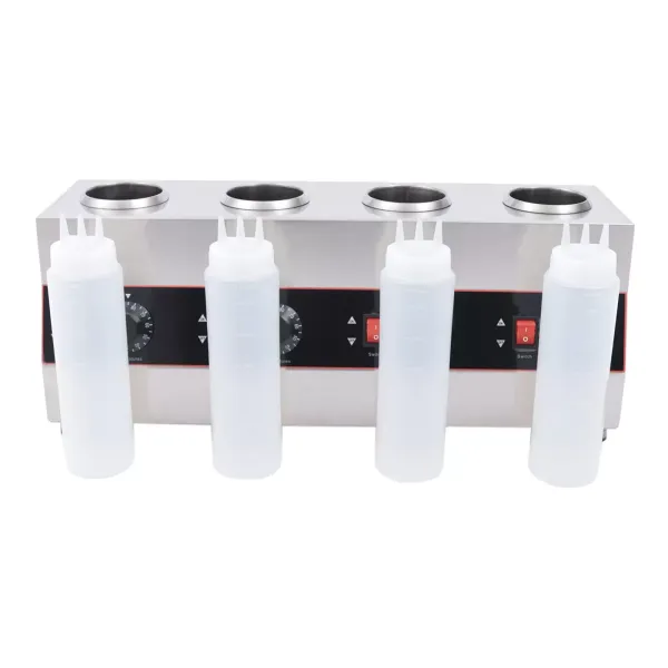 Electric Sauce Warmer 640W Cheese Sauce Chocolate Warmer Stainless Steel Chocolate Warmer 30-85℃ Sauce Heat Preservation Machine