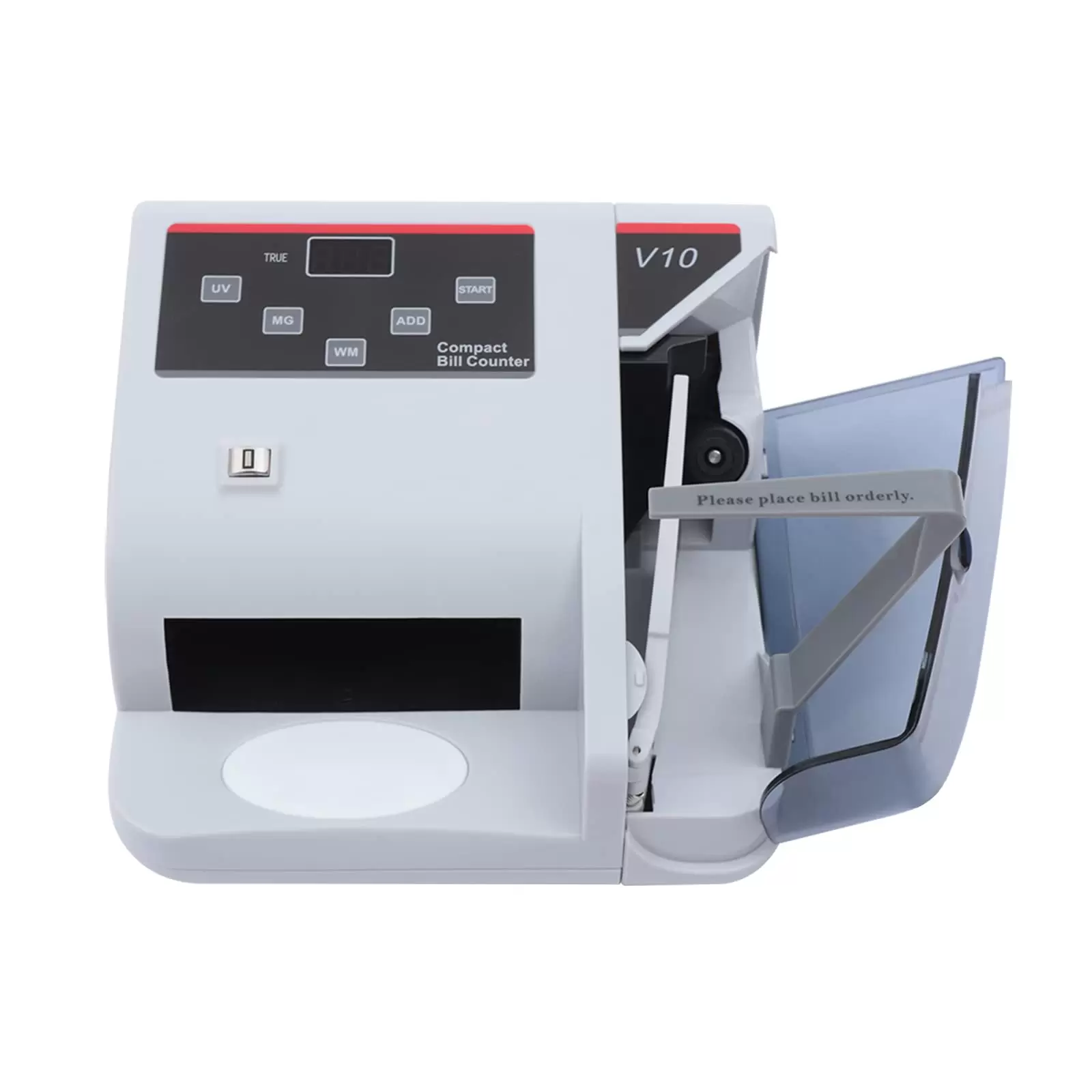 Portable Money Counter with UV/MG/WM Counterfeit Detector 600pcs/min Multi-Currency Bill Counter 100-240V LED Display