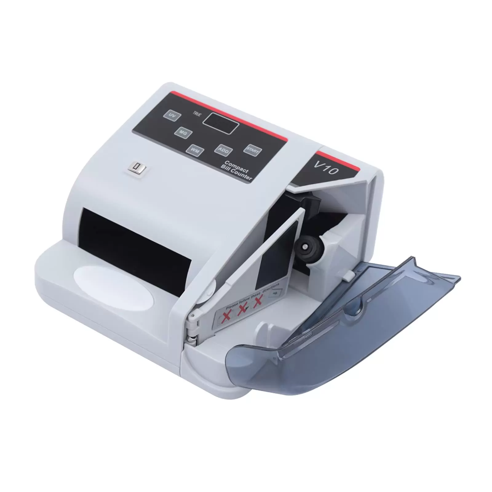 Portable Money Counter with UV/MG/WM Counterfeit Detector 600pcs/min Multi-Currency Bill Counter 100-240V LED Display Portable Money Counter with UV/MG/WM Counterfeit Detector 600pcs/min Multi-Currency Bill Counter 100-240V LED Display
