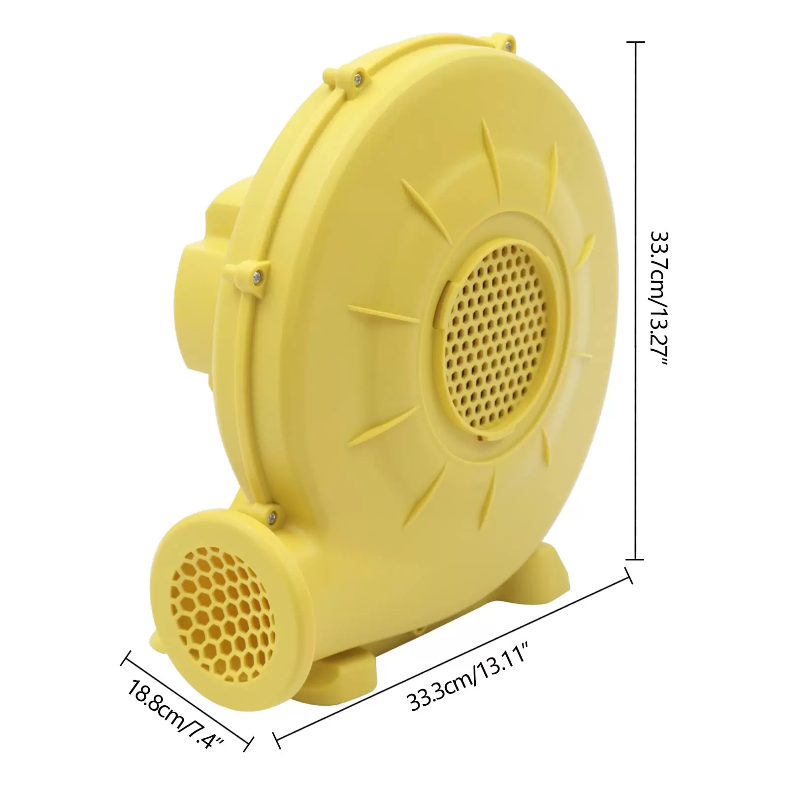 350W 220V Electric Blower, Radial Fan, Electric Blower for Bouncy Castle, Water Slide