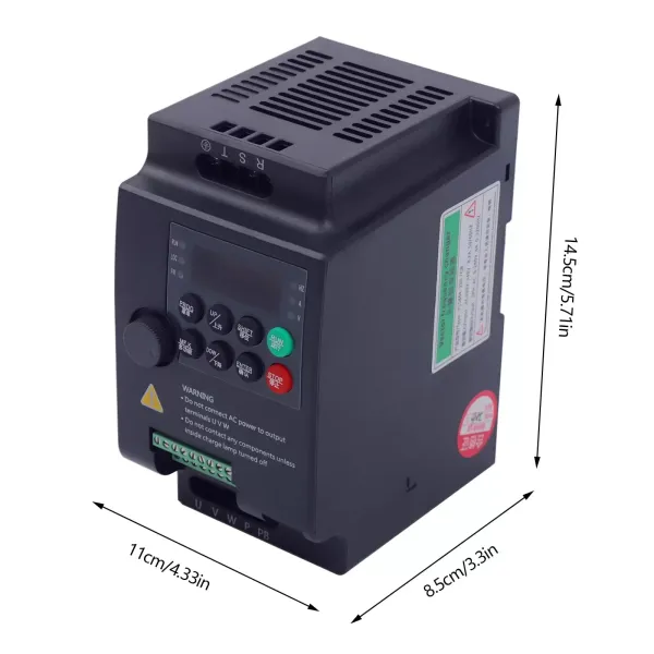 Variable Frequency Drive AC 220V/0.75KW 1HP 4A CNC VFD Single Phase to 3 Phase Converter for Spindle Motor Speed Control Single Phase Input Variable Frequency Drive AC 220V/0.75KW 1HP 4A CNC VFD Single Phase to 3 Phase Converter for Spindle Motor Speed Control Single Phase Input
