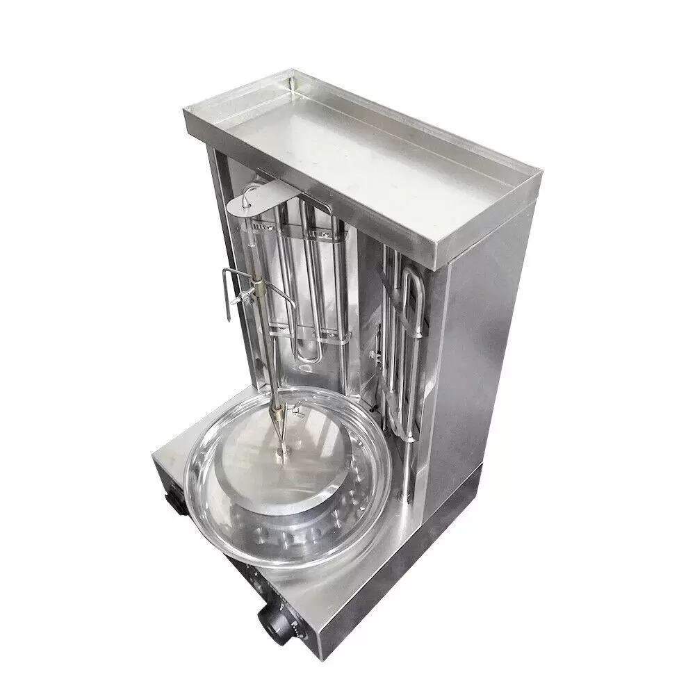 Vertical Kebab Grill Rotating Kebab Rotisserie Machine Vertical Rotisserie Grill with Two Heating Pipes 360º Rotation 3000W 29.5 x 26.5 x 48.5 cm
