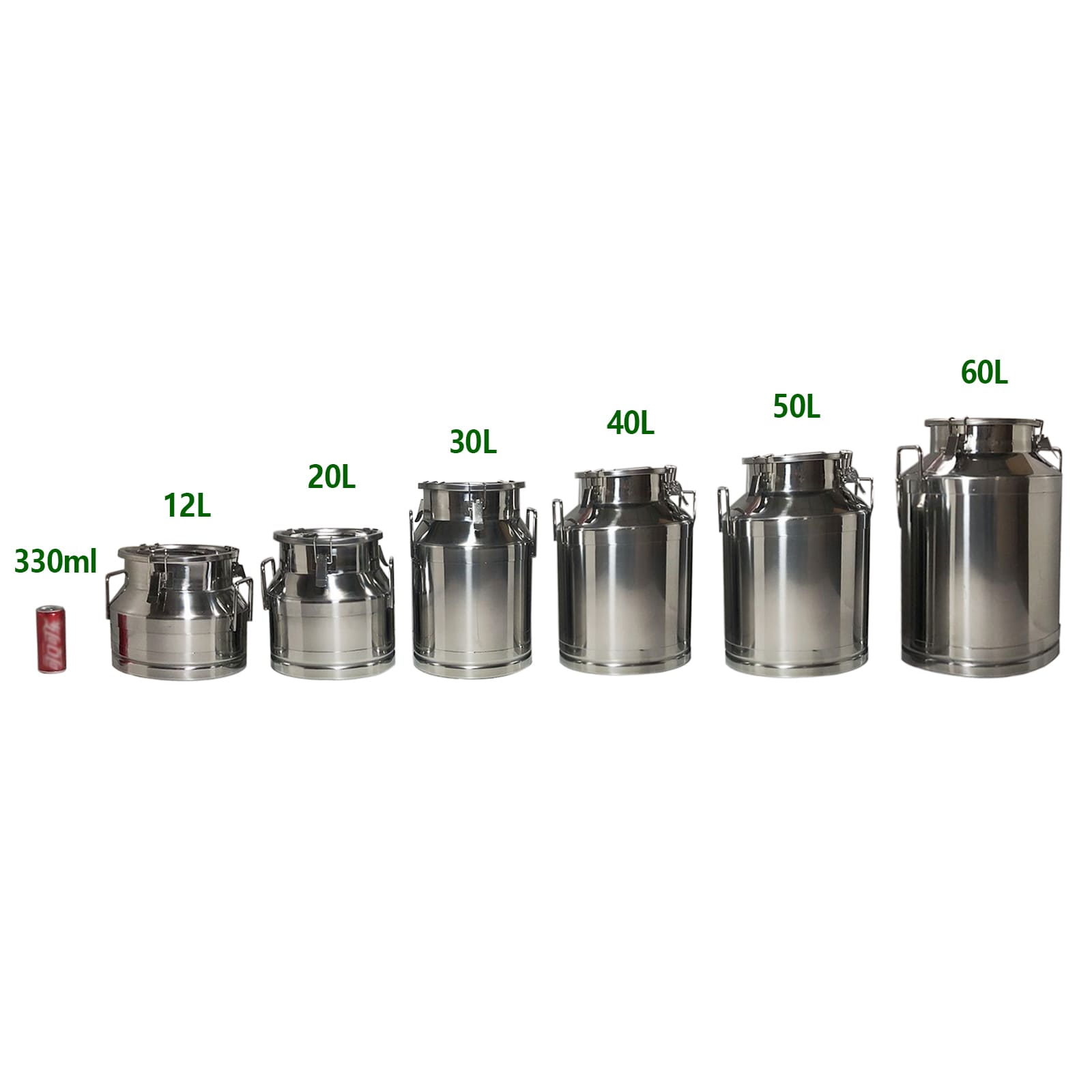Stainless Steel Milk Carrier Barrel, 20L/5.28Gal Milk Bucket, for Holding Milk, Juice, Oil, etc Stainless Steel Milk Carrier Barrel, 20L/5.28Gal Milk Bucket, for Holding Milk, Juice, Oil, etc