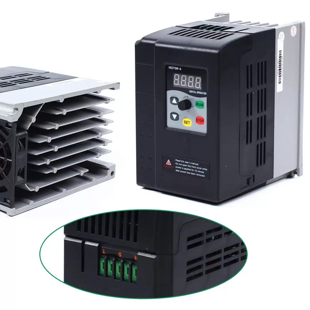 Single Phase VFD Frequency Inverter Speed Controller 220V 2.2KW Variable Speed Driver Capacity Adjustable for Spindle Motor Single Phase VFD Frequency Inverter Speed Controller 220V 2.2KW Variable Speed Driver Capacity Adjustable for Spindle Motor