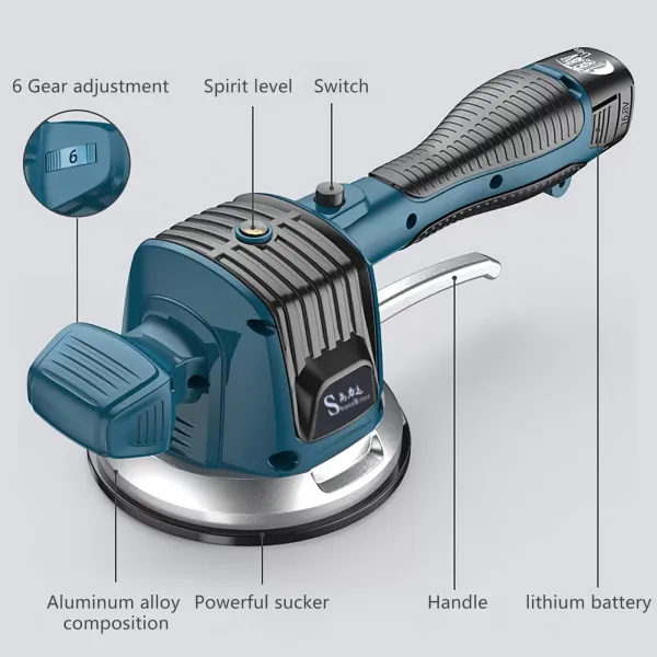 25V 6 Gear 120x120cm Vibration Machine Electric Tile Vibrator Maschine Fliesen vibrator Handheld Kacheln Wandfliesen 6 Gang Einstellbar