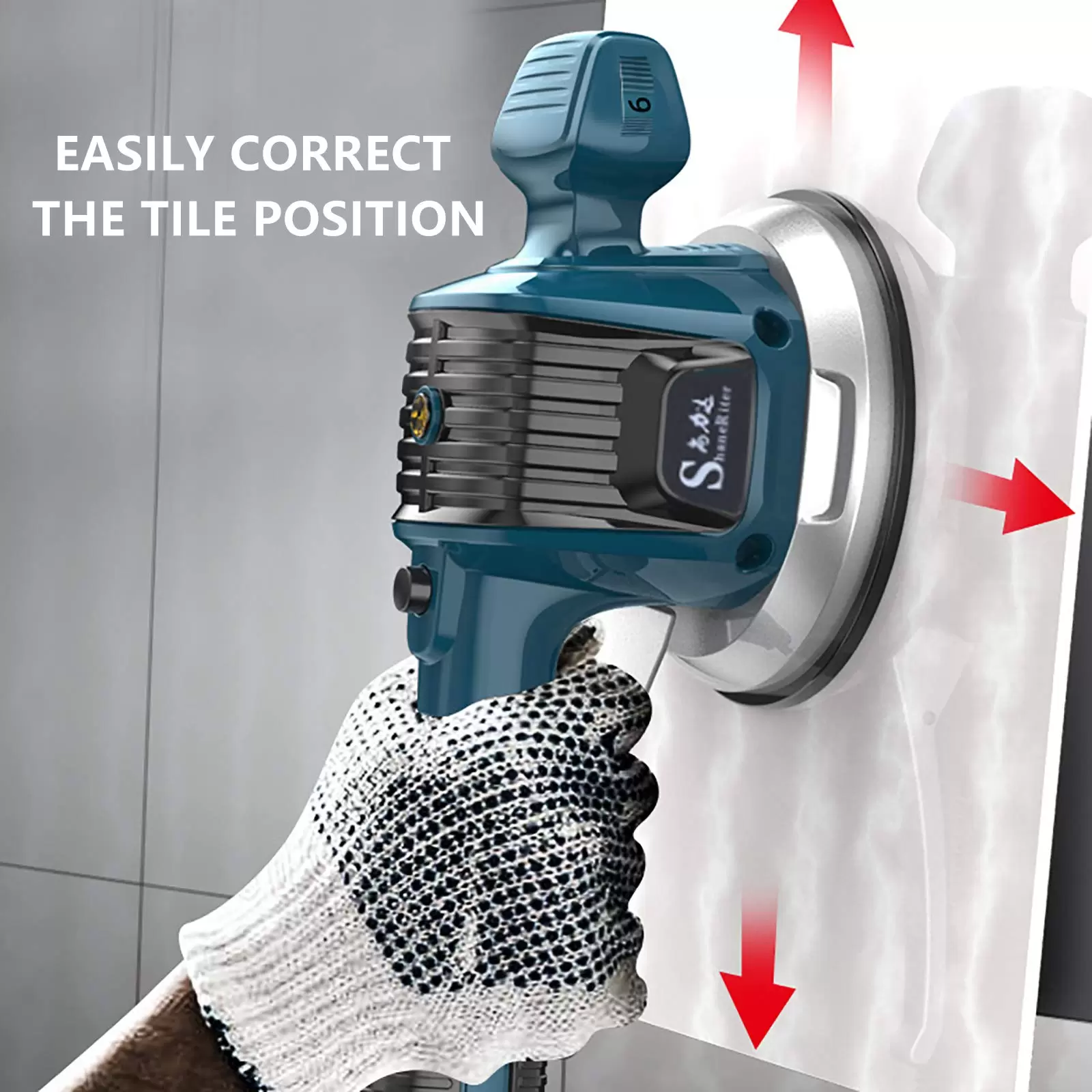 Handheld Tile Vibrator 6 Speed Adjustable Electric Tiling Machine Automatic Tile Leveling Machine Handheld Tile Vibrator 6 Speed Adjustable Electric Tiling Machine Automatic Tile Leveling Machine