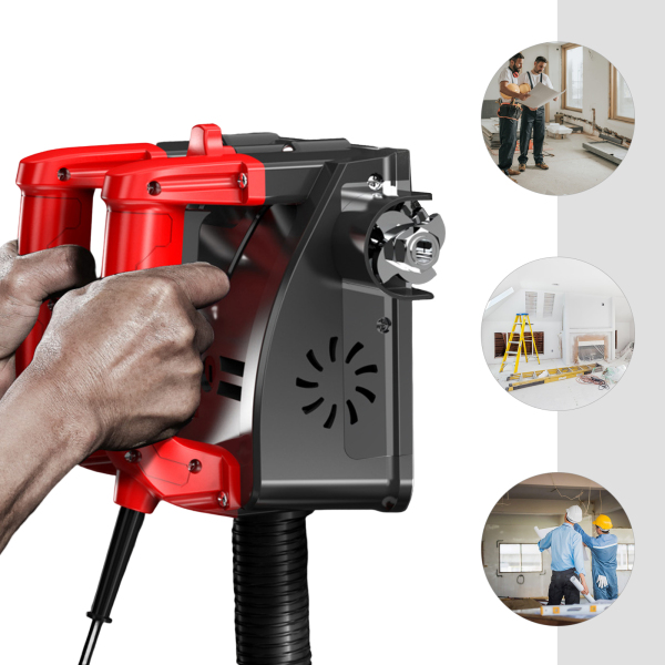 1600W Electric Wall Shoveling Machine Electric Wall Sander with Heat Dissipation Vent Ergonomic Handle for Cement Walls