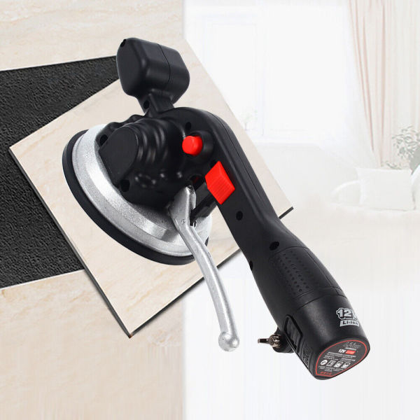 Tile Vibrator Electric Handheld Tile Vibrator with 1 Battery Automatic Leveling Machine 12000 RPM Tile Tiling Machine Very Convenient