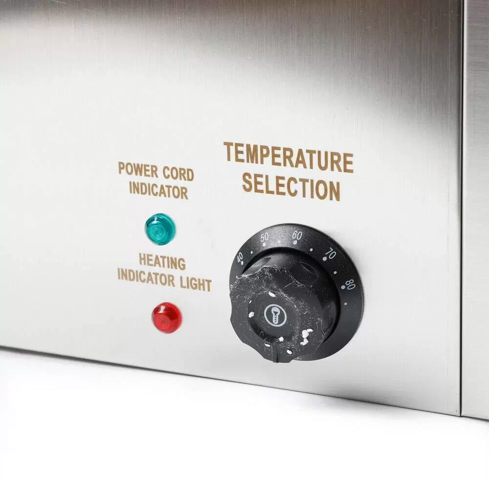 1/3*3 Set of Electric Food Warmer 7L Stainless Steel Warm Water Bath Commercial 3-Pan Bain Marie Buffet Steamer Countertop Food Warmer Steam Table 1/3*3 Set of Electric Food Warmer 7L Stainless Steel Warm Water Bath Commercial 3-Pan Bain Marie Buffet Steamer Countertop Food Warmer Steam Table