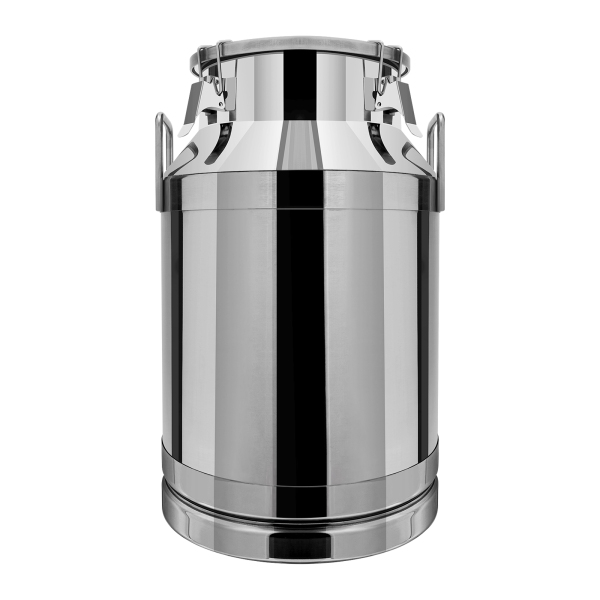 Durable Stainless Steel Milk Can Wine Pail Bucket Tote Jug For Heavy Restaurant Use 201 Non-magnetic Stainless Steel Silicone 40L Silver