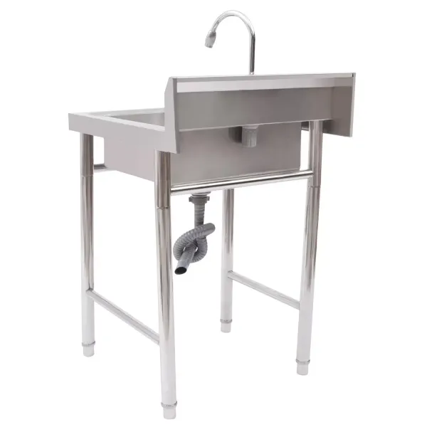 Rustproof Stainless Steel Sink 93 x 61 x 60 cm Sink Insert Kitchen Sink Sink Shelf Washbasin for Outdoor Garden Wash Basin Sink Kitchen Sink Organiser