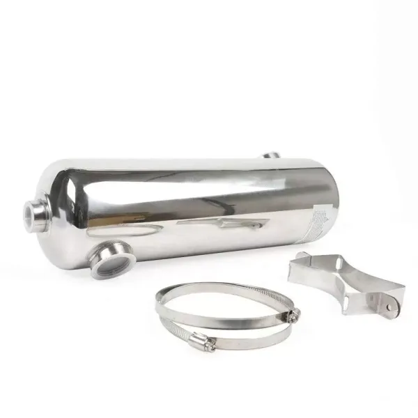 Stainless steel heat exchanger for swimming pool heating system, 485 x 134 mm, 60 kW