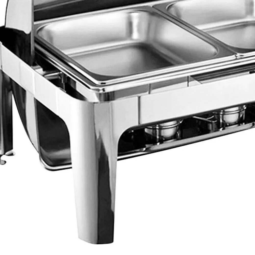 9L Stove Warming Container Warmer Lid with 2 Half Sizes Catering Trays 9L Stove Warming Container Warmer Lid with 2 Half Sizes Catering Trays