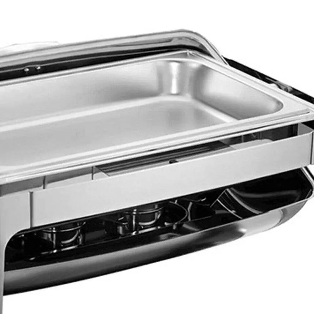 9L Stove Warming Container Warmer Lid with 2 Half Sizes Catering Trays 9L Stove Warming Container Warmer Lid with 2 Half Sizes Catering Trays