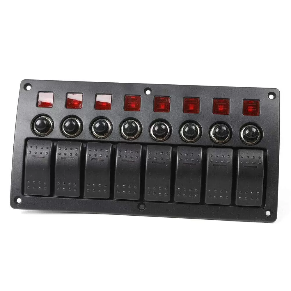3 in 1 8 Speed LED Rocker Switch Panel 3 in 1 8 Speed LED Rocker Switch Panel