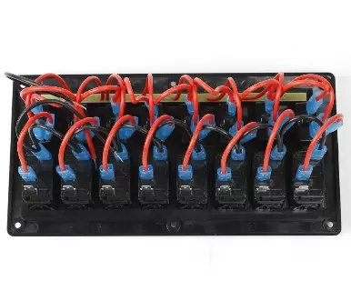 3 in 1 8 Speed LED Rocker Switch Panel