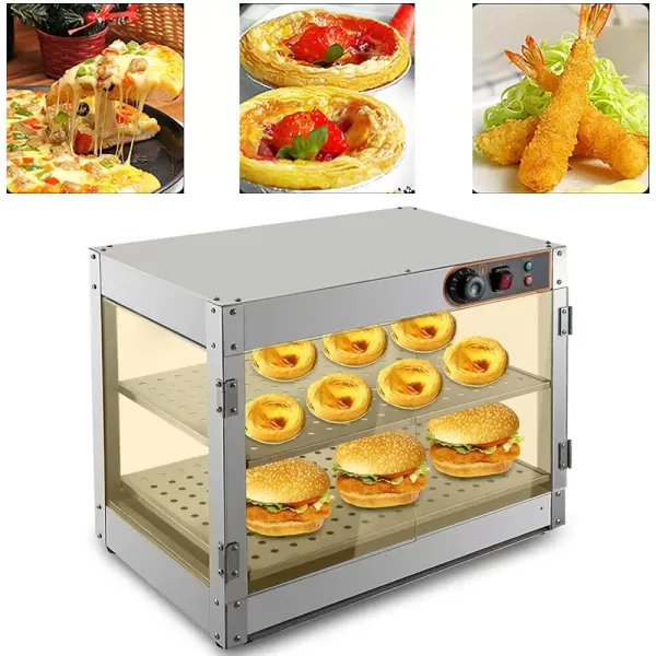 800W 24 x 15 x 20 inches Professional Food Warmer With 2 Stainless Steel Frames For Canteens Bakeries Cafes In Various Canteen Environments