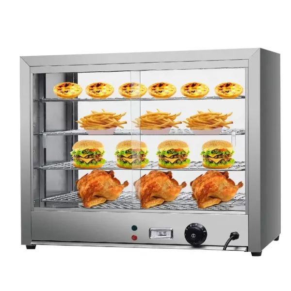 Fragile Waiting for after-sales situation Product without light Stainless Steel Hot Counter Showcase Heating Food Warmer for Fast Food Restaurants