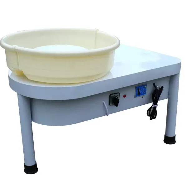 Professional Electric Pottery Disc with Pottery Pedal with Ceramic Adjustment Tool Stable and Durable Ceramic Wire Puller