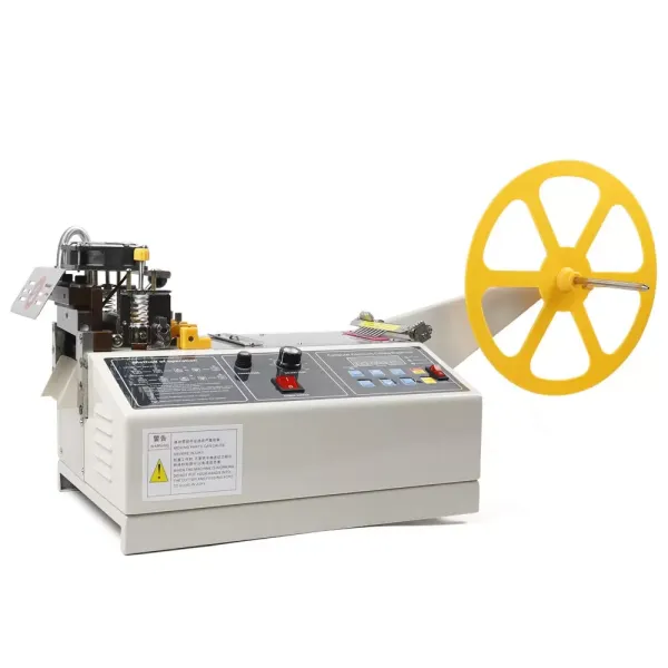 280W 350°C Automatic Belt Cutting Machine, Cold and Hot Cutting Width 110mm 280W 220V Automatic Digital Hot Cold Strip Cutter Webbing Textile Ribbon Cutter