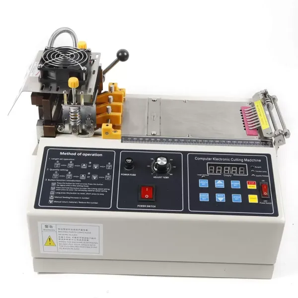 280W 350°C Automatic Belt Cutting Machine, Cold and Hot Cutting Width 110mm 280W 220V Automatic Digital Hot Cold Strip Cutter Webbing Textile Ribbon Cutter