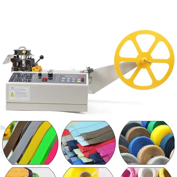 280W 350°C Automatic Belt Cutting Machine, Cold and Hot Cutting Width 110mm 280W 220V Automatic Digital Hot Cold Strip Cutter Webbing Textile Ribbon Cutter