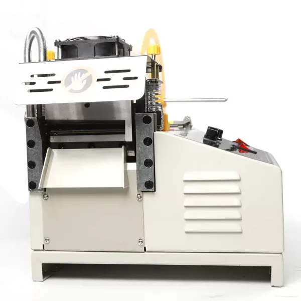 280W 350°C Automatic Belt Cutting Machine, Cold and Hot Cutting Width 110mm 280W 220V Automatic Digital Hot Cold Strip Cutter Webbing Textile Ribbon Cutter