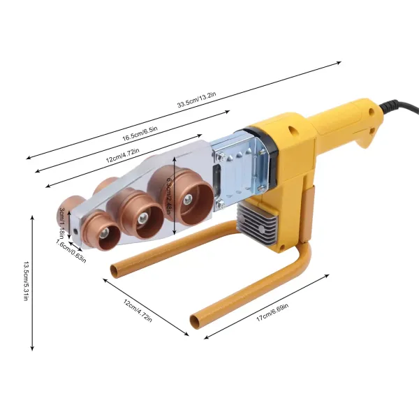 Welding machine with digital display for PPR PE PP (20-63 mm)