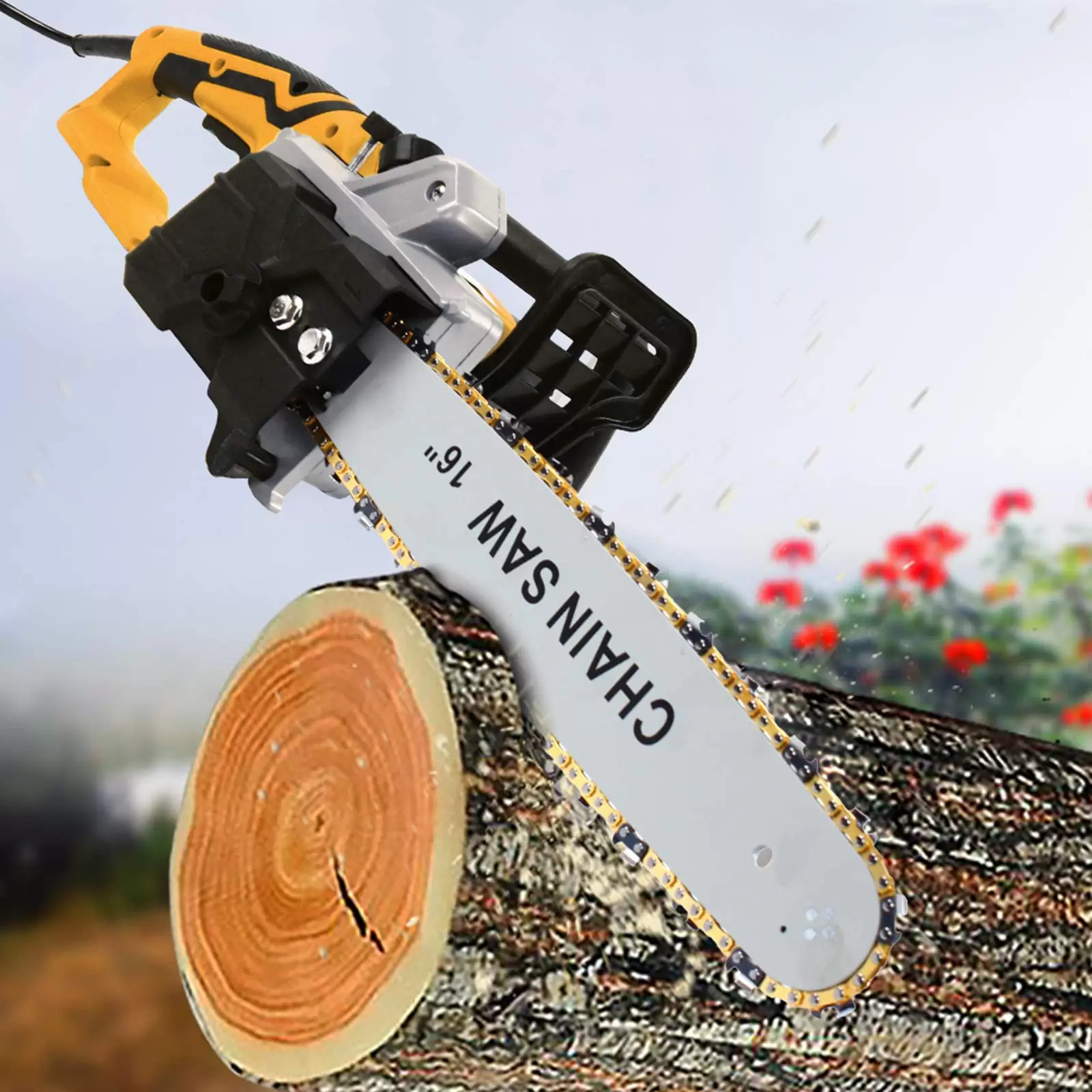 2000 W 16" Electric Chainsaw For Chainsaw Copper Yellow 800 Rpm Aluminum Transmission 220v 2000w Suitable For Cutting Different Kinds Of Wood 2000 W 16" Electric Chainsaw For Chainsaw Copper Yellow 800 Rpm Aluminum Transmission 220v 2000w Suitable For Cutting Different Kinds Of Wood
