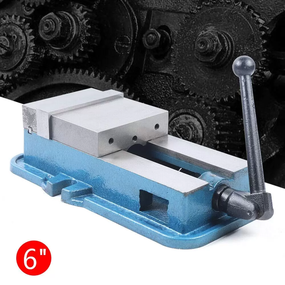 6" Precision Clamping Vise for Drilling Machines Milling Press Table Clamp Fix Parts Very Securely 160 x 160 x 45 mm Done With A Vice Blue 6" Precision Clamping Vise for Drilling Machines Milling Press Table Clamp Fix Parts Very Securely 160 x 160 x 45 mm Done With A Vice Blue