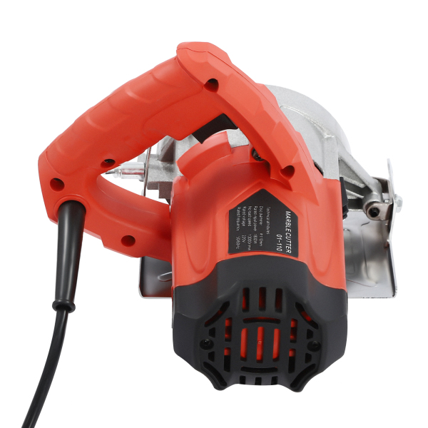 Portable Circular Saw with 2 Saw Blades Precision Plunge Saw 1800 W 13000 rpm Ideal for Cutting Wood Marble Tile Metal For DIY Enthusiasts Red