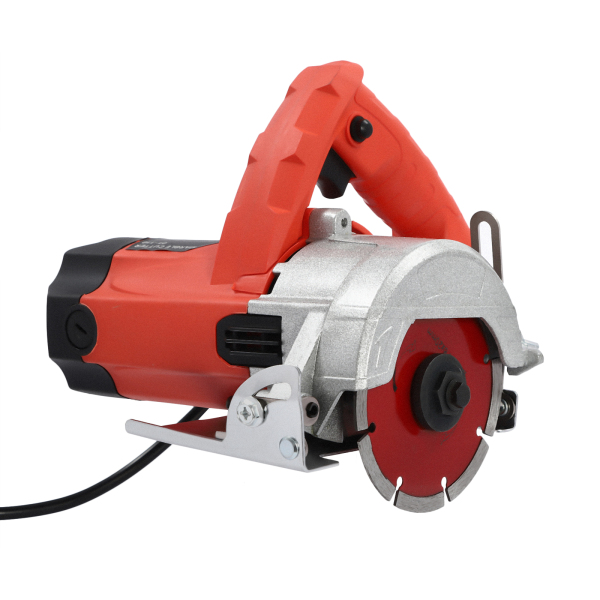 Portable Circular Saw with 2 Saw Blades Precision Plunge Saw 1800 W 13000 rpm Ideal for Cutting Wood Marble Tile Metal For DIY Enthusiasts Red
