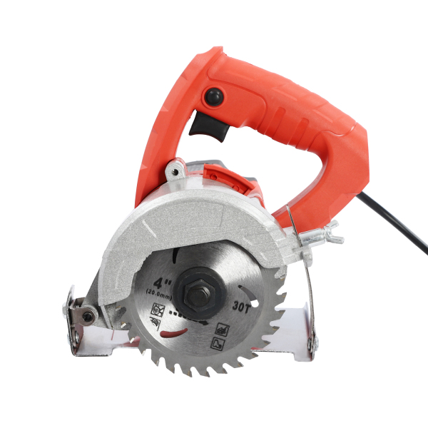Portable Circular Saw with 2 Saw Blades Precision Plunge Saw 1800 W 13000 rpm Ideal for Cutting Wood Marble Tile Metal For DIY Enthusiasts Red