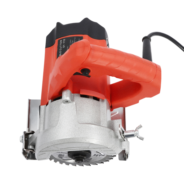 Portable Circular Saw with 2 Saw Blades Precision Plunge Saw 1800 W 13000 rpm Ideal for Cutting Wood Marble Tile Metal For DIY Enthusiasts Red