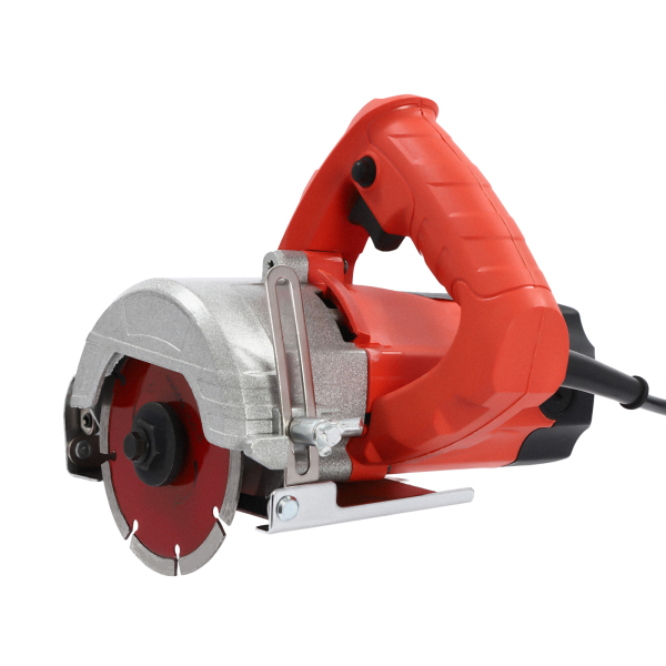Portable Circular Saw with 2 Saw Blades Precision Plunge Saw 1800 W 13000 rpm Ideal for Cutting Wood Marble Tile Metal For DIY Enthusiasts Red