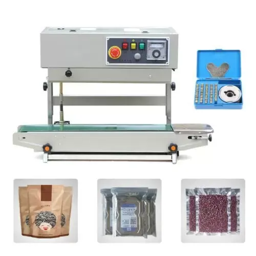 Plastic Automatic Sealing Machine FR-770 Sealing Machine Electric Pressure Manual Food Thermal Sealer 800W 24m/min