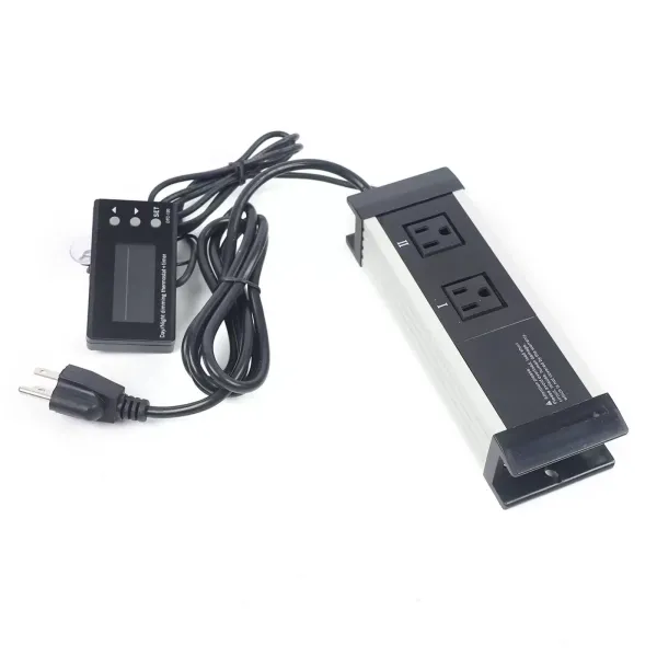 Digital Rubber Thermostat with Ntc Sensor for Aquarium Reptiles 0~50°C For Pets Aquariums Snakes Lizards Turtles Greenhouses Black