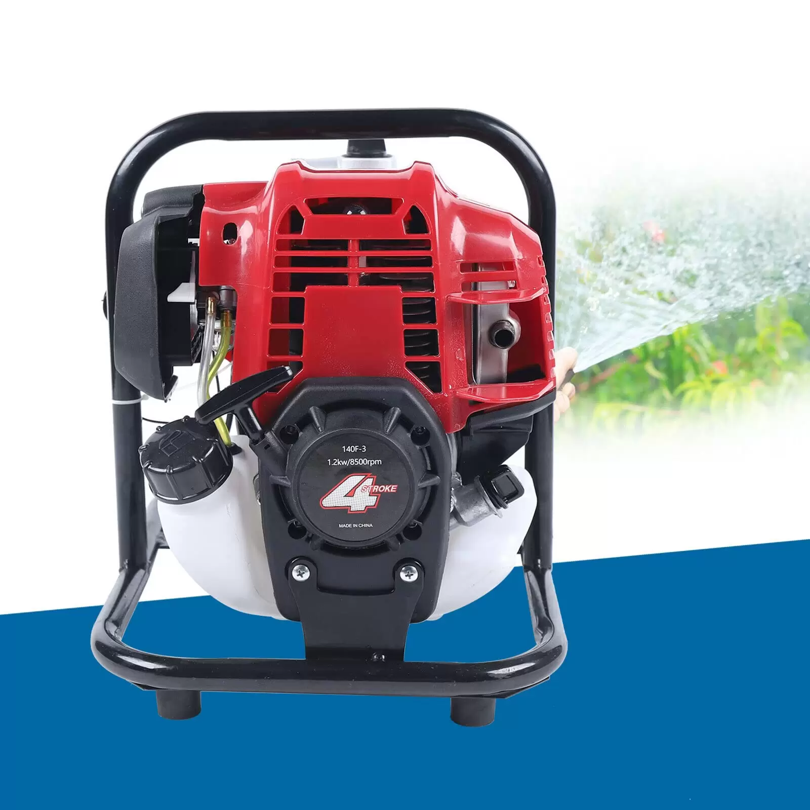 4 Stroke 1200W Gasoline Water Pump Motor Portable Gas Powered Water Pump 1" inch 38CC 4 Stroke Gas Powered Water Transfer Pump Irrigation Pump 4 Stroke 1200W Gasoline Water Pump Motor Portable Gas Powered Water Pump 1" inch 38CC 4 Stroke Gas Powered Water Transfer Pump Irrigation Pump