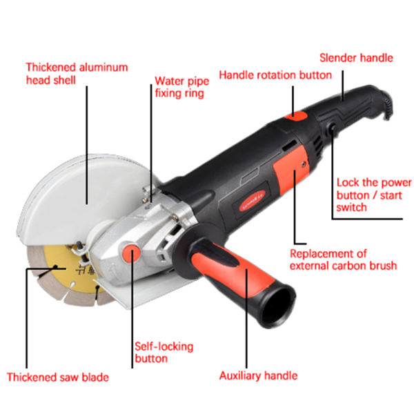 11000R/Min 980W Wall Hunter Gap Cutter 156mm Saw Blade Joint Cutter Wall Cutter 220V