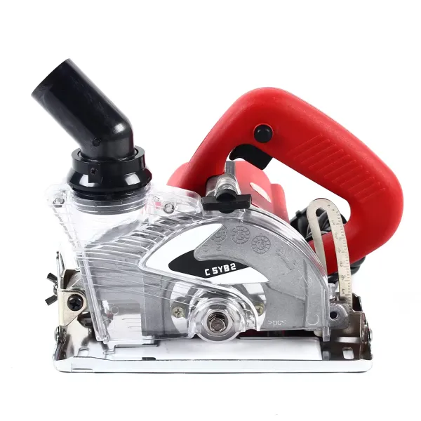 1800W 18000rpm Electric Wall Groover Machine Dust Free 125mm Wall Groover for Stone Marble Concrete Wood Cutter Granite Marble Tile Groover