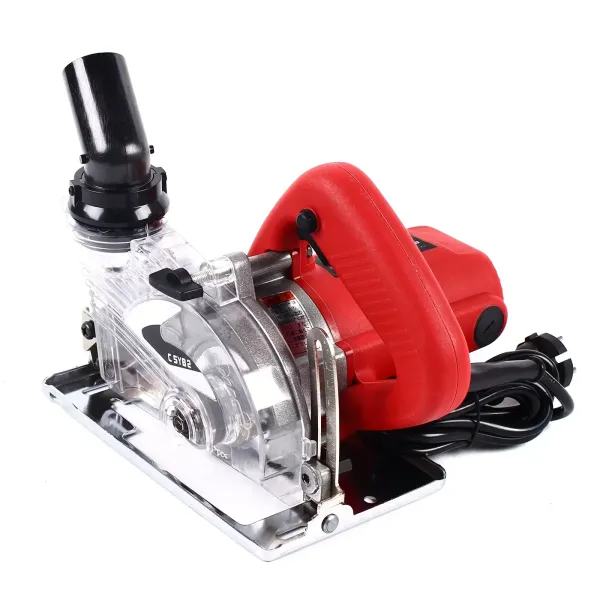 1800W 18000rpm Electric Wall Groover Machine Dust Free 125mm Wall Groover for Stone Marble Concrete Wood Cutter Granite Marble Tile Groover 1800W 18000rpm Electric Wall Groover Machine Dust Free 125mm Wall Groover for Stone Marble Concrete Wood Cutter Granite Marble Tile Groover