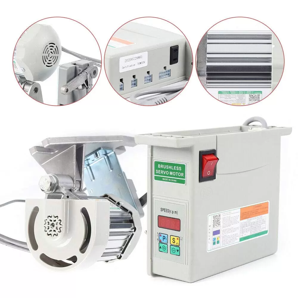 750W Brushless Industrial Sewing Machine Motor - Brushless DC Motor for Industry, Home 750W Brushless Industrial Sewing Machine Motor - Brushless DC Motor for Industry, Home
