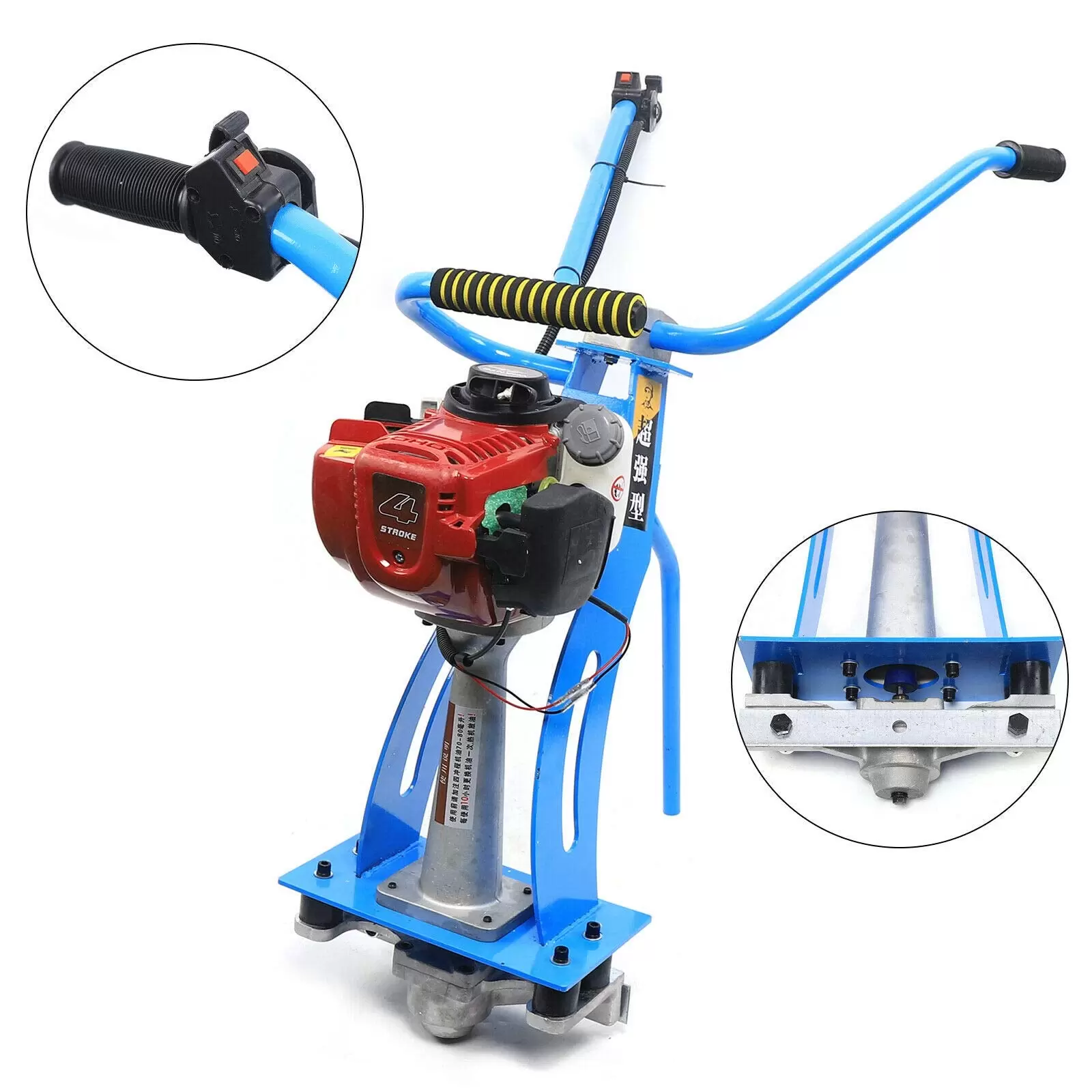 4-Stroke 35.8CC Adjustable Cement Vibrator Screed Wet Concrete Vibration Machine Four-Stroke Motor Concrete Vibrator Non-Slip Rubber Handle 4-Stroke 35.8CC Adjustable Cement Vibrator Screed Wet Concrete Vibration Machine Four-Stroke Motor Concrete Vibrator Non-Slip Rubber Handle
