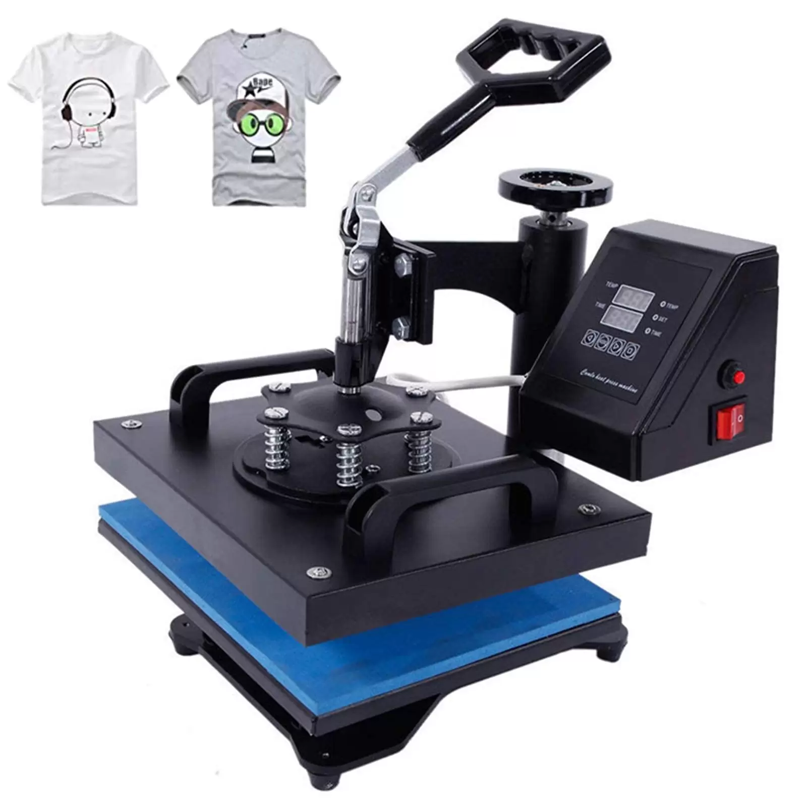 23x30cm Heat Press Machine T-shirt Press Mug Printing Machine Multifunctional T-shirt Thermal Transfer Machine