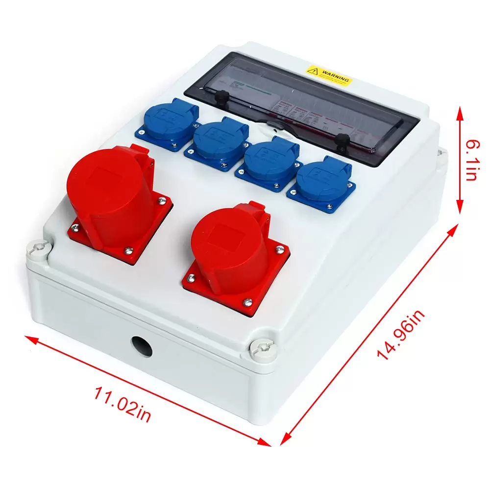 Wall-mounted Distributor Cncest 3x16a 1x32afi Construction Site Current Distributor Distributor For Damp Premises Waterproof Junction Box Wall-mounted Distributor Cncest 3x16a 1x32afi Construction Site Current Distributor Distributor For Damp Premises Waterproof Junction Box