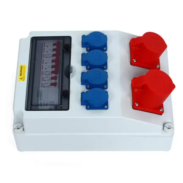 Wall-mounted Distributor Cncest 3x16a 1x32afi Construction Site Current Distributor Distributor For Damp Premises Waterproof Junction Box