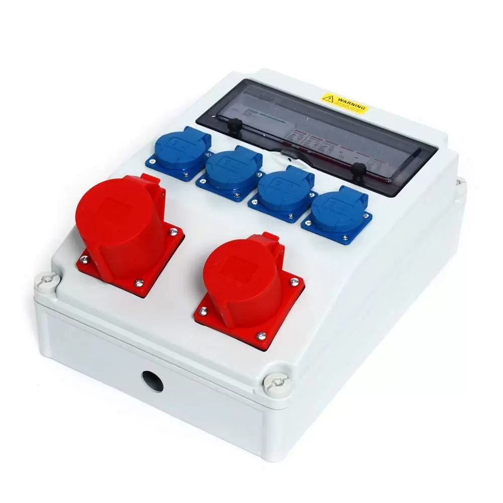 Wall-mounted Distributor Cncest 3x16a 1x32afi Construction Site Current Distributor Distributor For Damp Premises Waterproof Junction Box Wall-mounted Distributor Cncest 3x16a 1x32afi Construction Site Current Distributor Distributor For Damp Premises Waterproof Junction Box